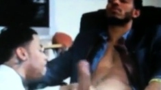 12inch Black Cock Getting Sucked
