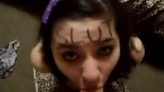 Slut Deepthroats And Spits It Out