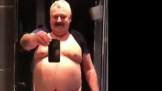 Daddy shows the goods