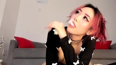 Webcam Asian chick anal masturbation tease