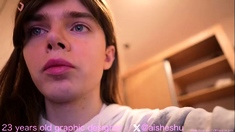 Curly Blonde Teen Records Solo Dildo Masturbation More at