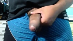 Uncut Latino Dick Stroking Solo