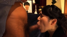 Amateur milf doing a blowjob ending in a facial