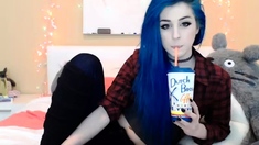 Hot Webcam Babe Loves Dildo Anal Masturbation
