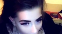Brunette hookup amateur blowjob and dirtytalk sexdate