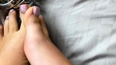Maitresse Madelines solo foot fetish POV