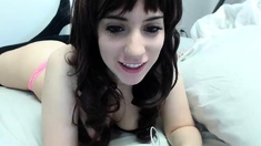 Webcam brunette solo masturbation