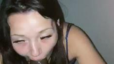 Interracial blowjob and handjob