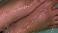Maitresse Madelines solo foot fetish POV