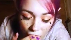 amateur blowjob cumshot finish in her mouth