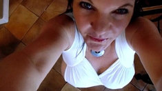 Stacked brunette goes solo toys and masturbation