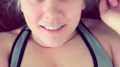 Big boobs milf masturbates with her dildo
