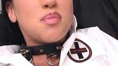 Busty brunette solo masturbation