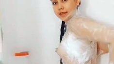 Small titted babe toys her pussy on webcam