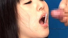 Big tit brunette MILF sucks and tit fucks a big cock