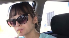 Amateur striptease and Solo masturbation