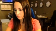 Naughty Teen Secretary on Webcam