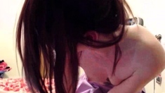 hardcore amateur blowjob and cumshot on her face