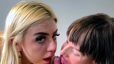 Awesome Teen Blowjob And Cumshot In Mouth
