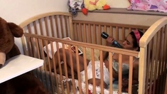 Cici: Vibrator Masturbation in Crib