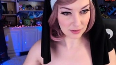 Great Big Boobs On Masturbating Redhead