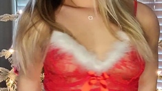 Curly Blonde Teen Records Solo Dildo Masturbation More At