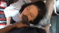 Older mature interracial blowjob