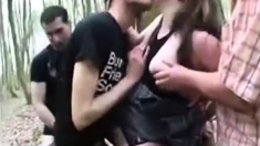 Gangbang In The Woods