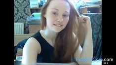 Stunning Redhead Teen On Cam
