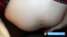 White sissy takes black cock bareback