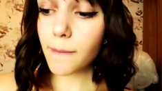 Russian Cutie Fingering Her Pussy